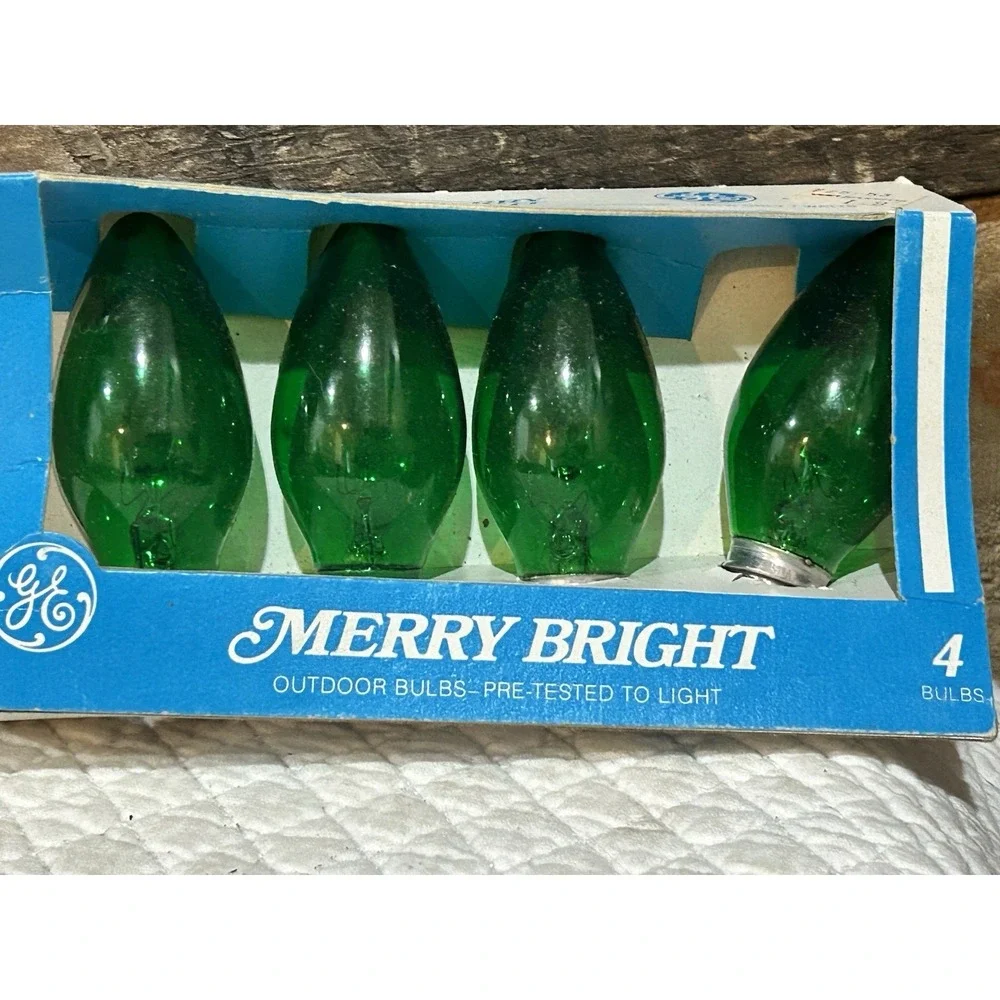 Vintage Christmas Lights Bulbs Lot NEW NOS Indoor Twinkle 120V Untested
